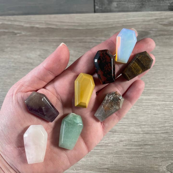 Gemstone Coffins – Carved Crystals for Retailers for wholesale by Keystone Crystals