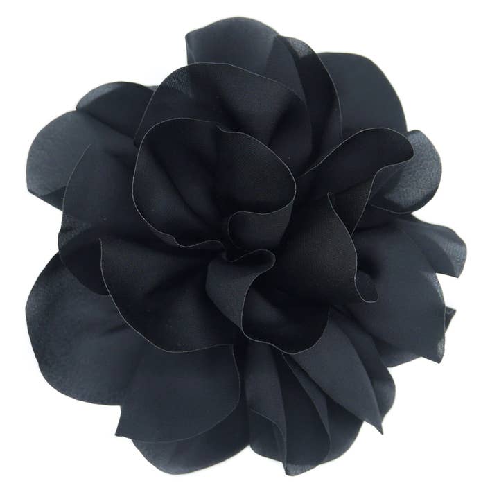 Flemington Flower Clip - Sort - HHC94 BLACK for engroshandel hos Hepburn & Co.