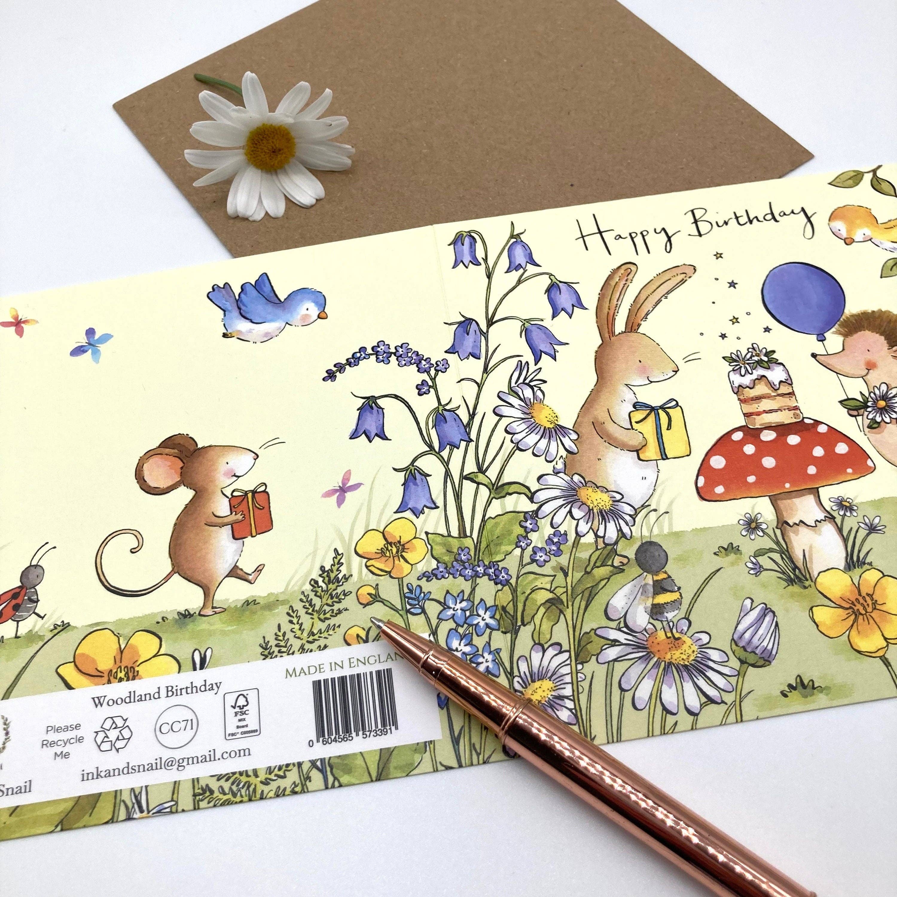 Ink and Snail Limited – Großhandel Geburtstagskarten – Geburtstagskarte - Woodland Birthday3