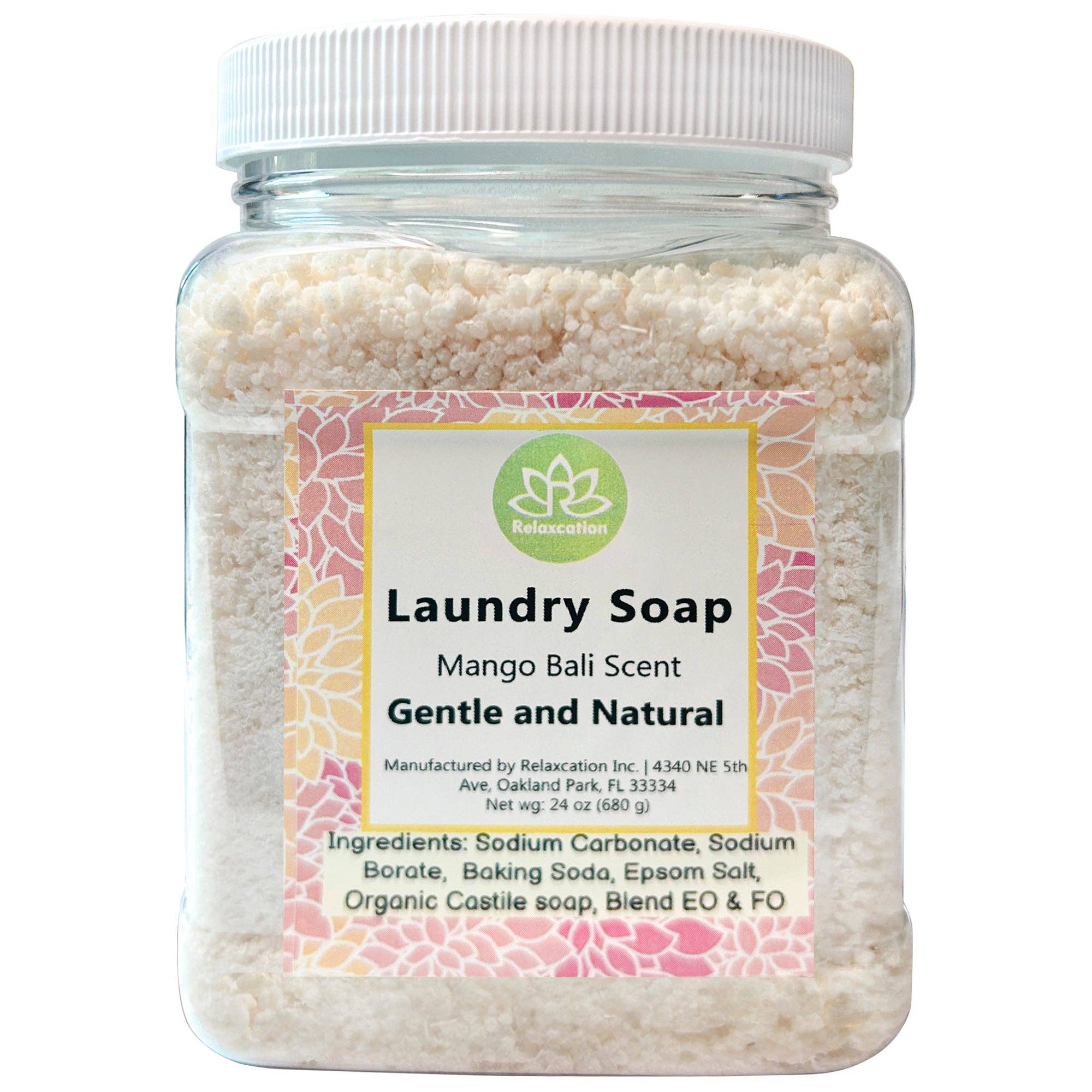 Relaxcation - Wholesale Laundry Detergent Powder/Pods - Eco-Friendly Laundry Soap Detergent Mango Bali 24oz0