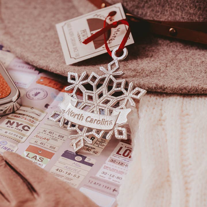 House of Morgan Pewter - Wholesale Ornament - State Snowflake Ornaments - Several Options - Custom Design