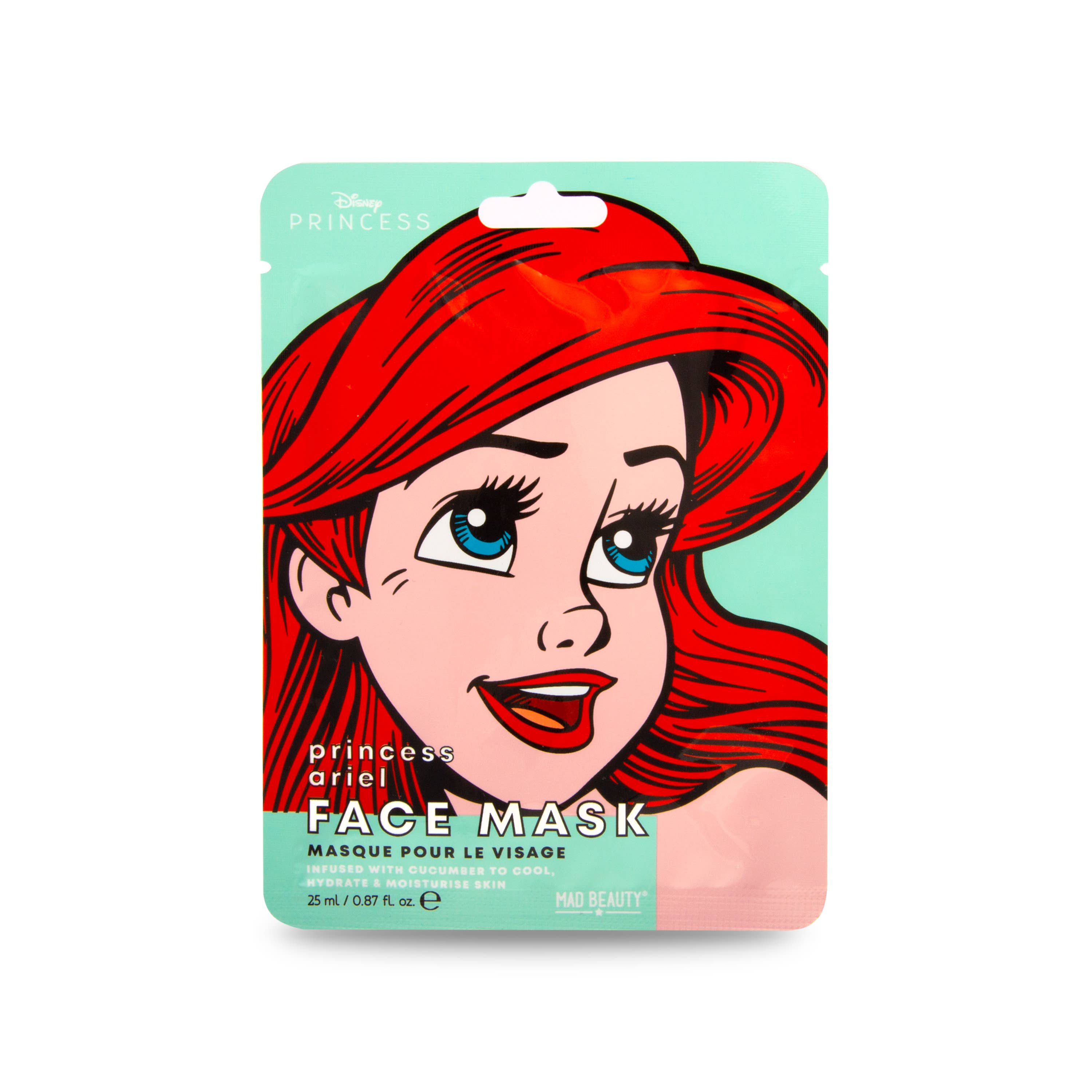 Mad Beauty USA LLC - Wholesale Skincare Face Mask - Mad Beauty Disney POP Princess Face Mask Ariel