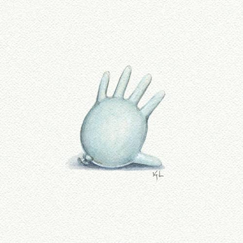 Karen Libecap Tiny Paintings - Wholesale Kunstprint - Miniatuur aquarelverf met ballonhand - Kunstdruk