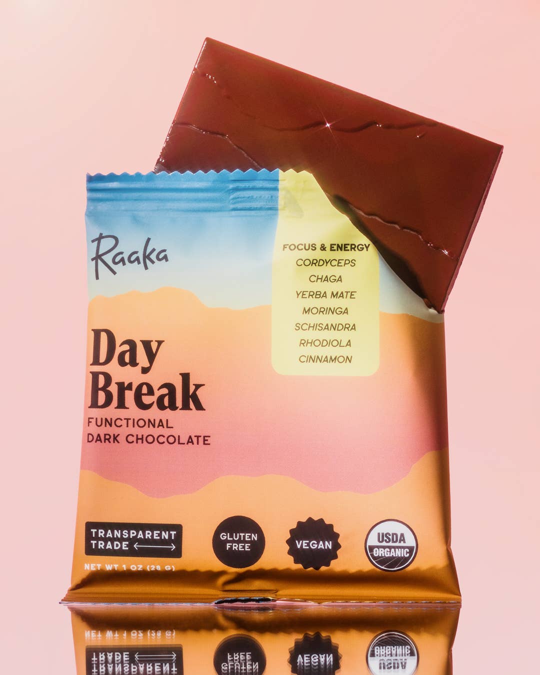 Raaka Chocolate - Vente Barre chocolatée - Raaka Chocolate - Chocolat noir fonctionnel Day Break1