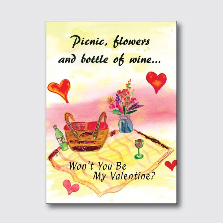 Valentine Picnic for wholesale by Chique Lixo Greeting Cards