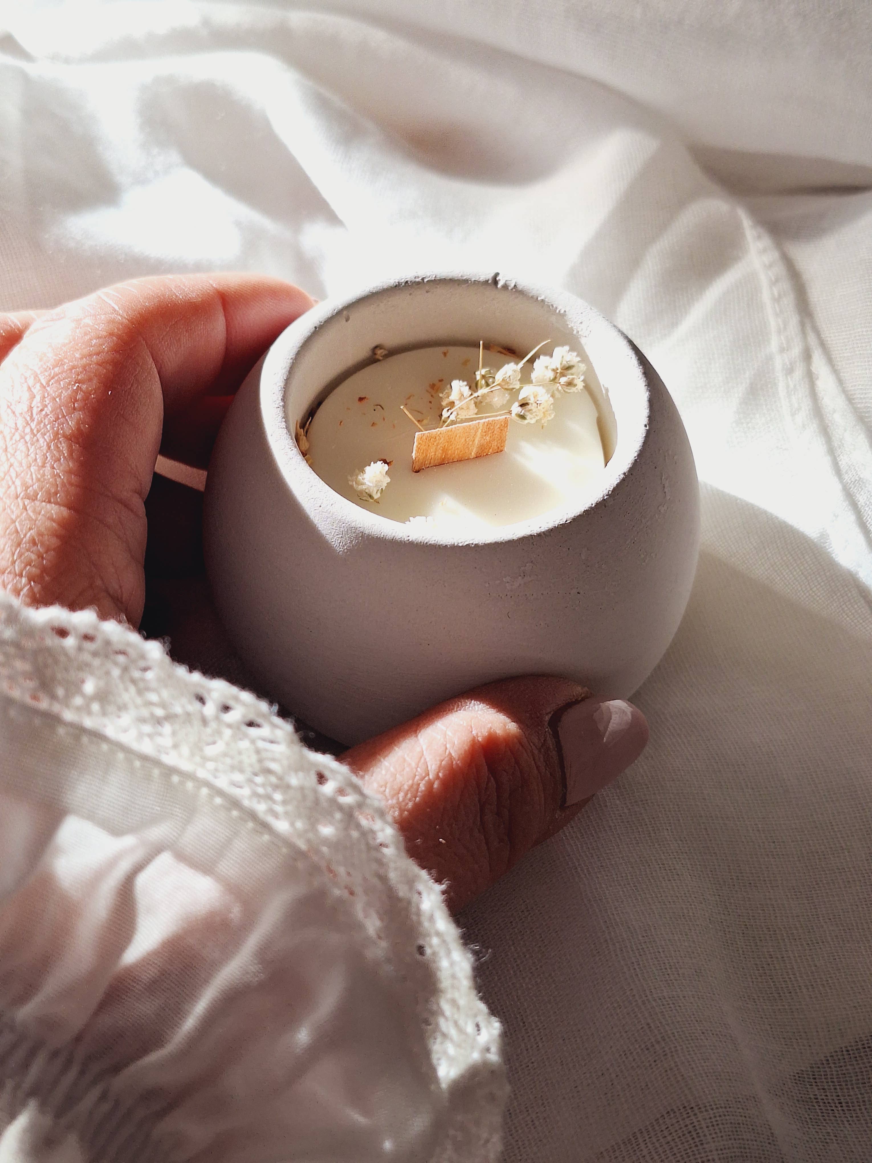 Your Nice Things - Candles - - Wholesale Jar/filled candle - Soybean candle round ylang-ylang and jasmine cement jar6