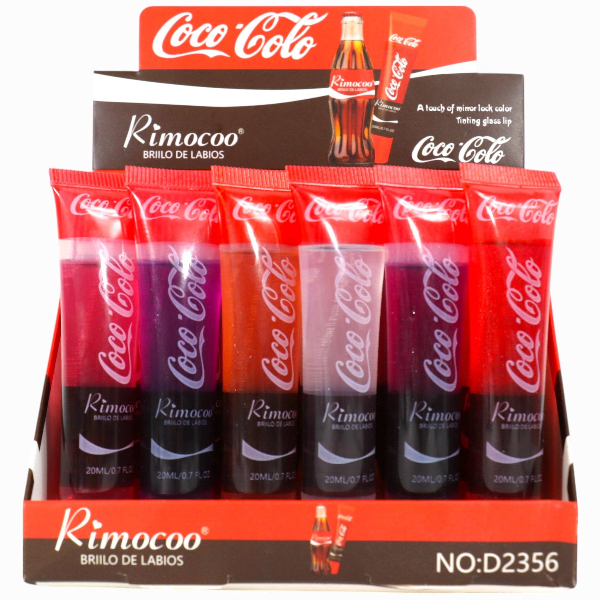 ASSORTED Funny Soda Lip Oil D2356 (24PC) for wholesale on Faire13