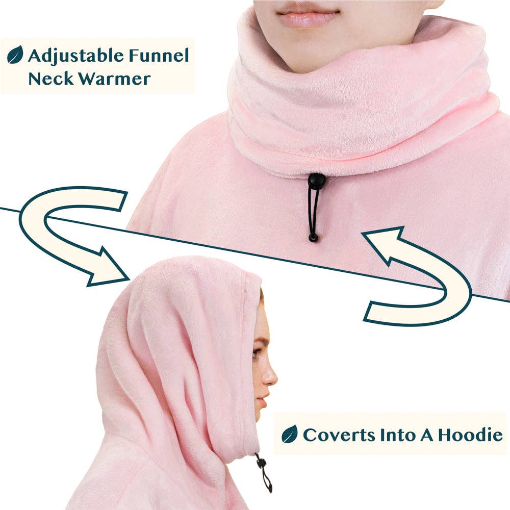 Pavilia - Wholesale Throw Blanket - Neck Warmer Sweatshirt Hoodie Blanket78
