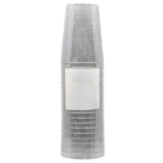 10oz Silver Glitter Tumbler – Durable, Reusable, and Elegant Drinkware for Any Occasion for wholesale by EcoQuality