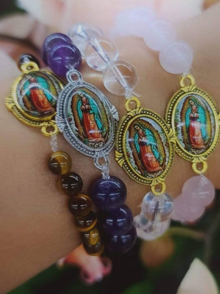 Virgen Rosenquarz Armband für den Großhandel von ilaments