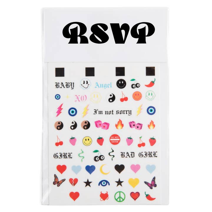 Set adesivi per unghie Bad Girl per la vendita all'ingrosso da parte di RSVP NAIL