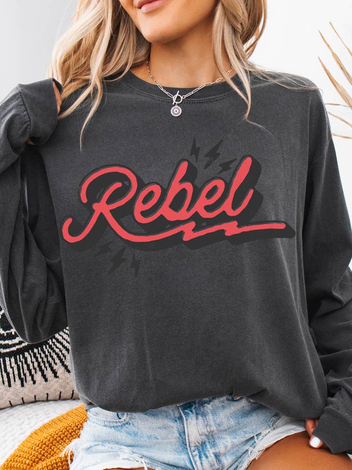 THE LATTIMORE CLAIM - Wholesale Screen Printed T-Shirt - Women's - Rebel - COMFORT COLOR - Pepper1