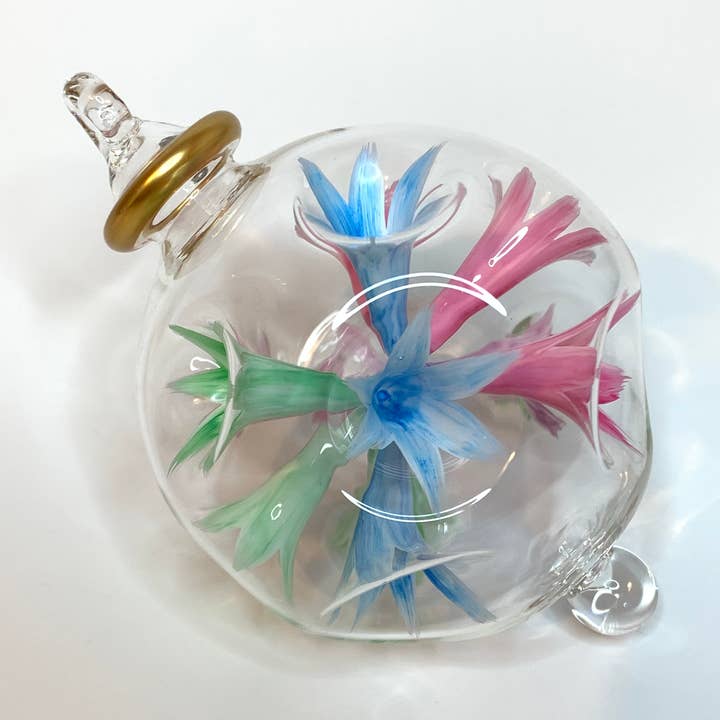 Dandarah (Ships from USA) - Wholesale Ornament - Blown Glass Ornament - Blossoms Pastels0
