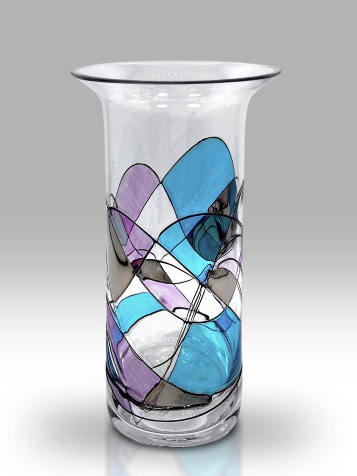 Mosaic Harmony - Vase Bouquet Chœur 22 cm - 2215-21 pour la vente par Nobile Glassware Ltd.