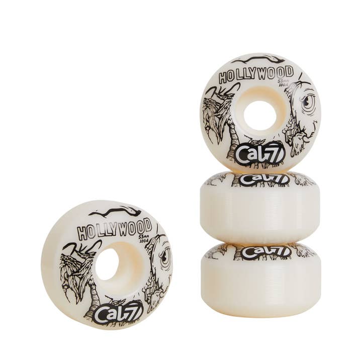 Taco Terror Wheels 53mm - White for wholesale by Cal 7