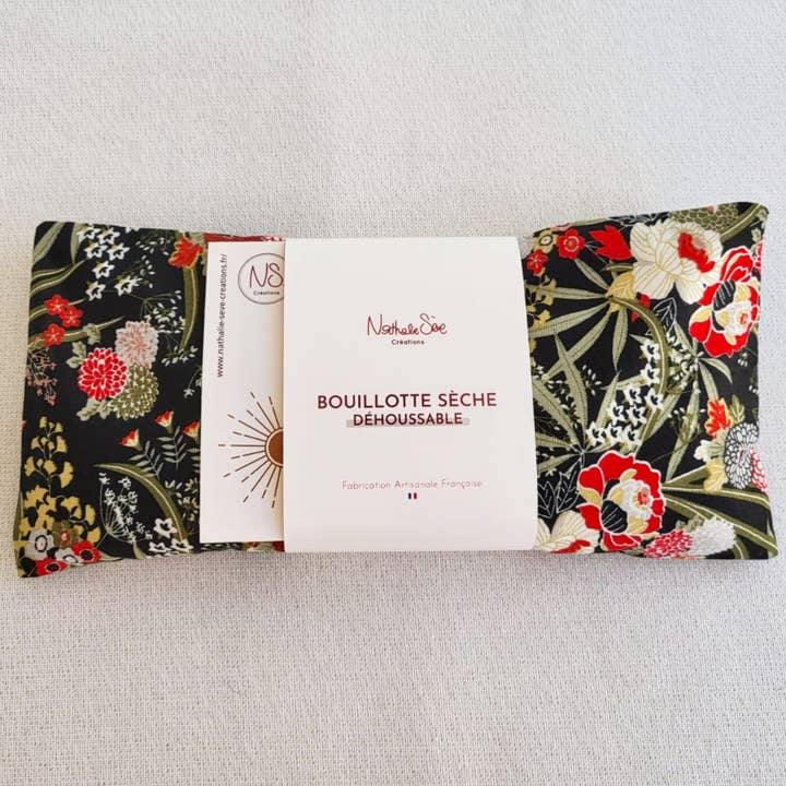 NS par Nathalie SEVE - Wholesale Hot/cold compress - Removable mini hot water bottle with wheat, linen or cherry stone cover3