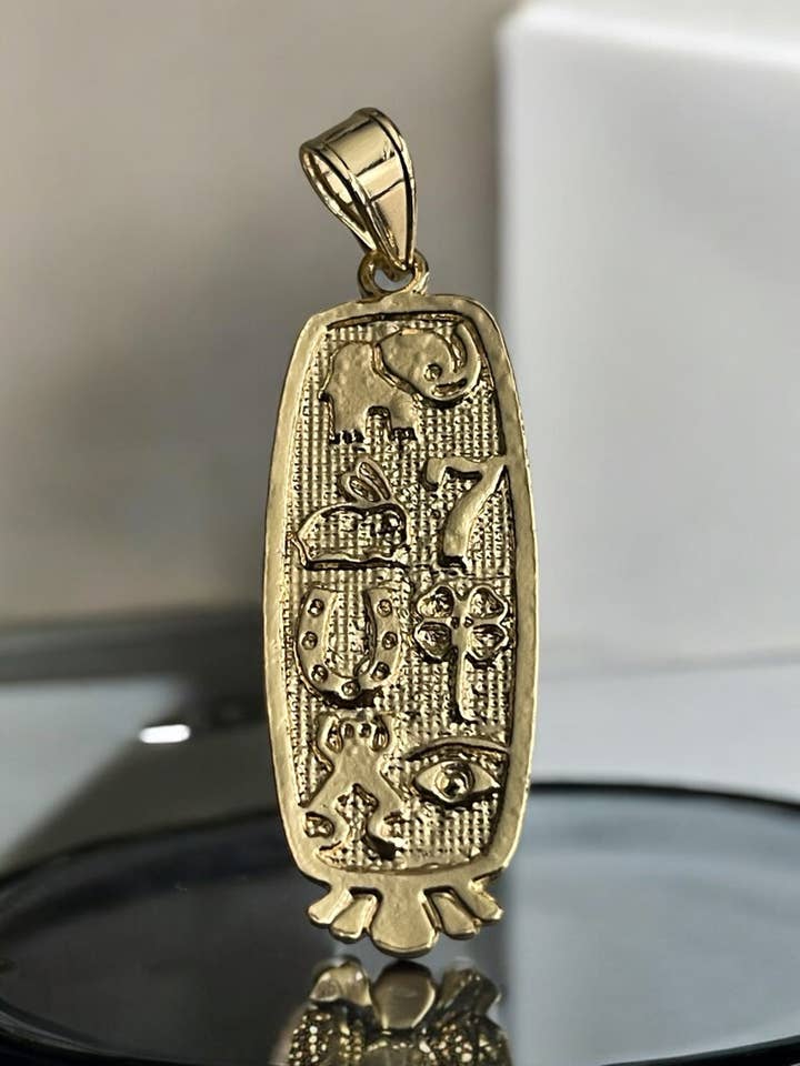 Lucky Charm Theme Pendant 14k Gold Electroplated for wholesale by Divina Jewelry & Accessories LLC