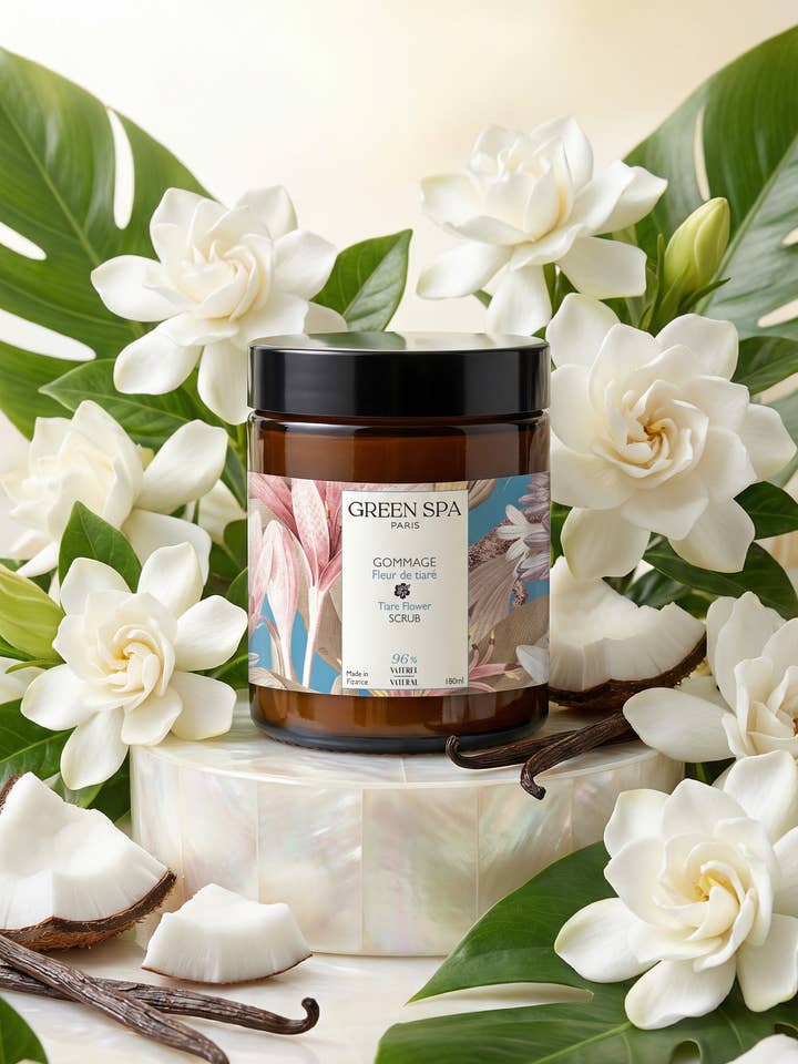 Exfoliante Flor de Tiaré (Nueva Fórmula) para venta al por mayor de Green Spa