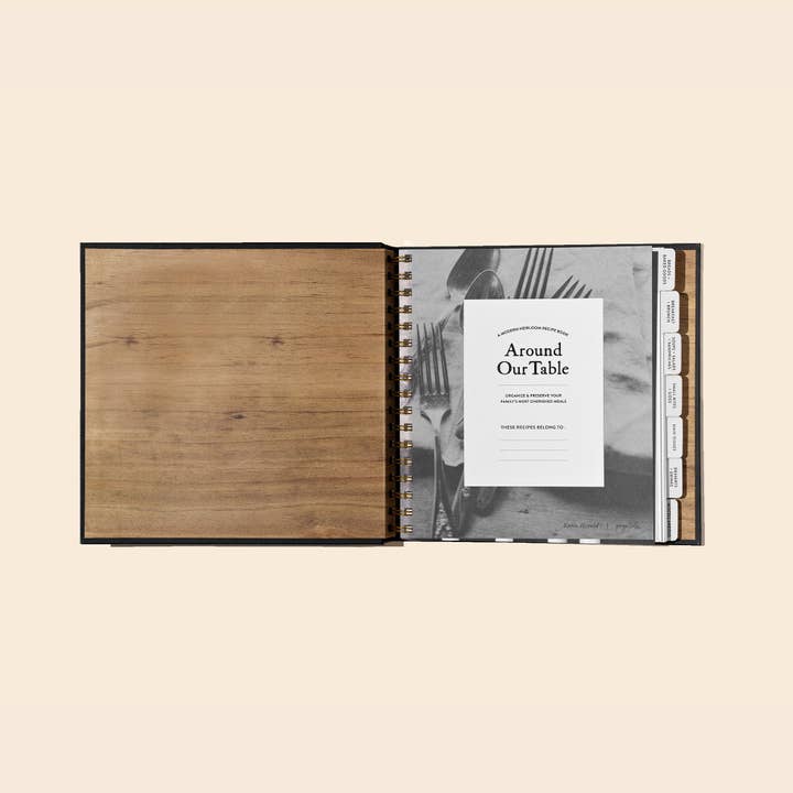 Paige Tate & Co. - Wholesale Cookbooks & Food - Around Our Table: Blank Recipe Book with Recipe Cards 2