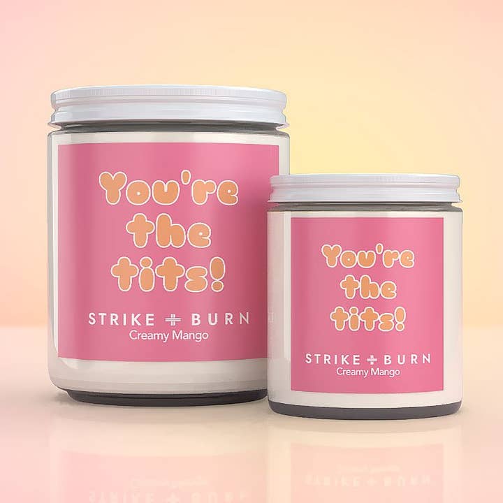 Sjov Fødselsdags Tak Lys – Du er fantastisk | Mango for engroshandel hos Strike and Burn Candles & Gifts