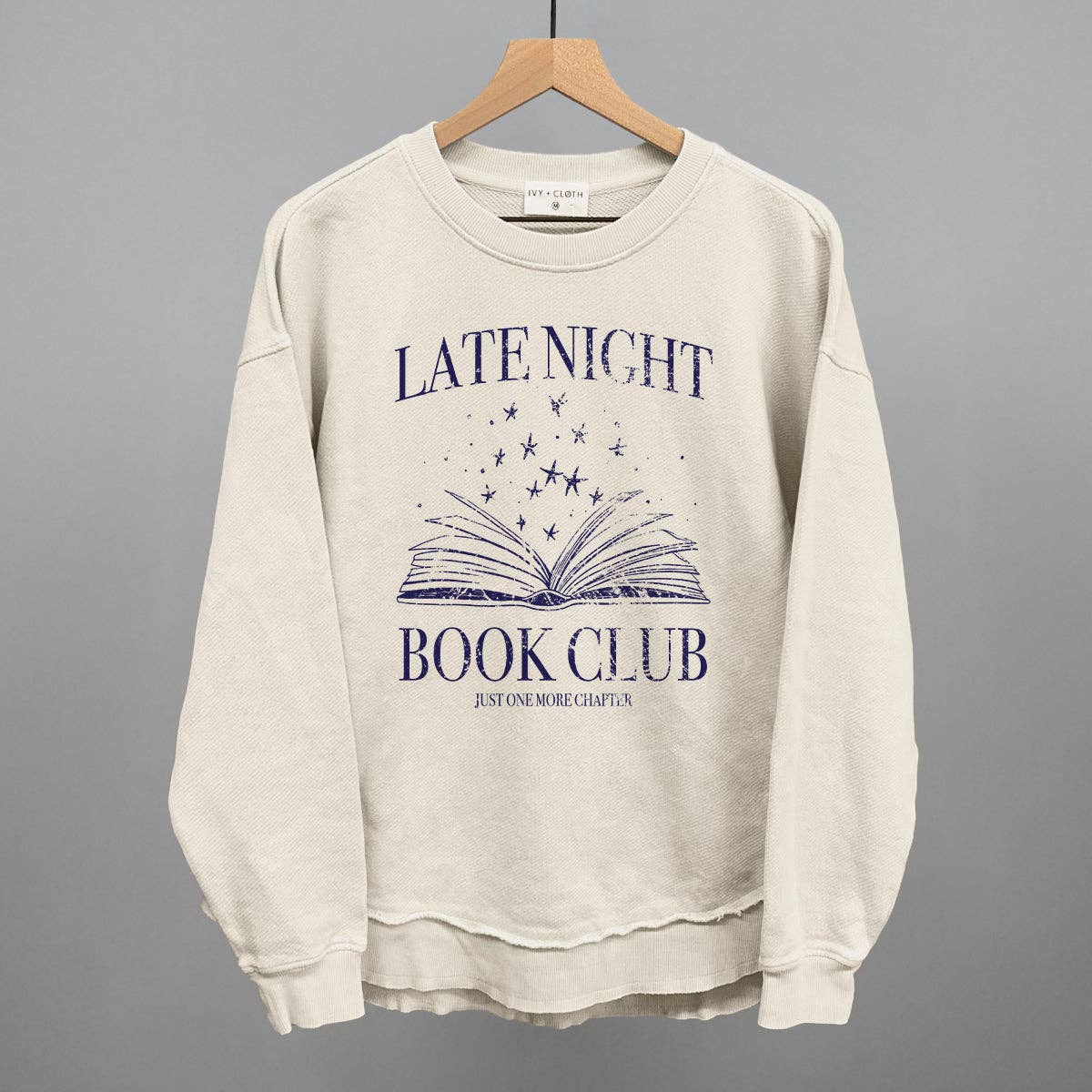 Ivy + Cloth - Wholesale Graphic Sweatshirt - Women's - Late Night Book Club5