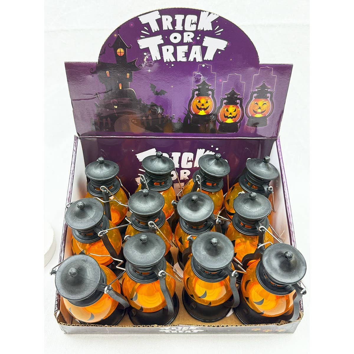 ORANGE Mini-lanterne citrouille à thème Halloween en vente sur Faire6