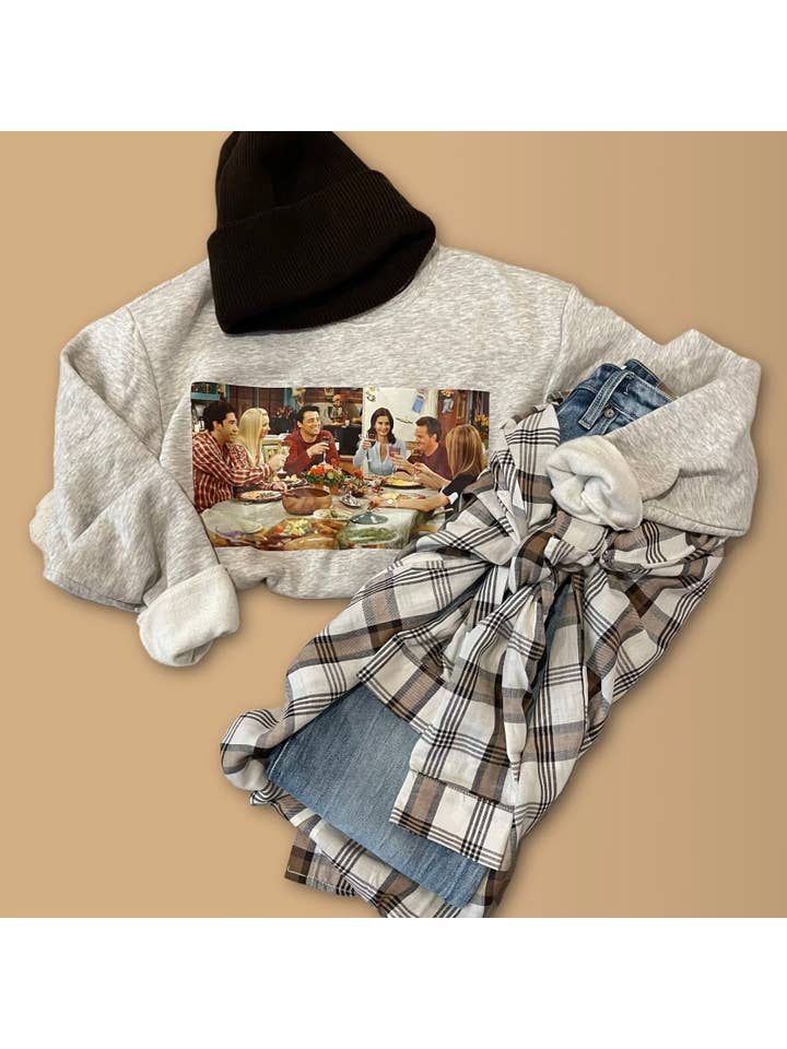 Jordanna Adams - Vente Sweat-shirt à imprimés – femme - Friendsgiving Crew3