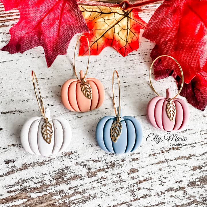 Fall Pumpkin Drops for wholesale by Elly Marie Jewelry