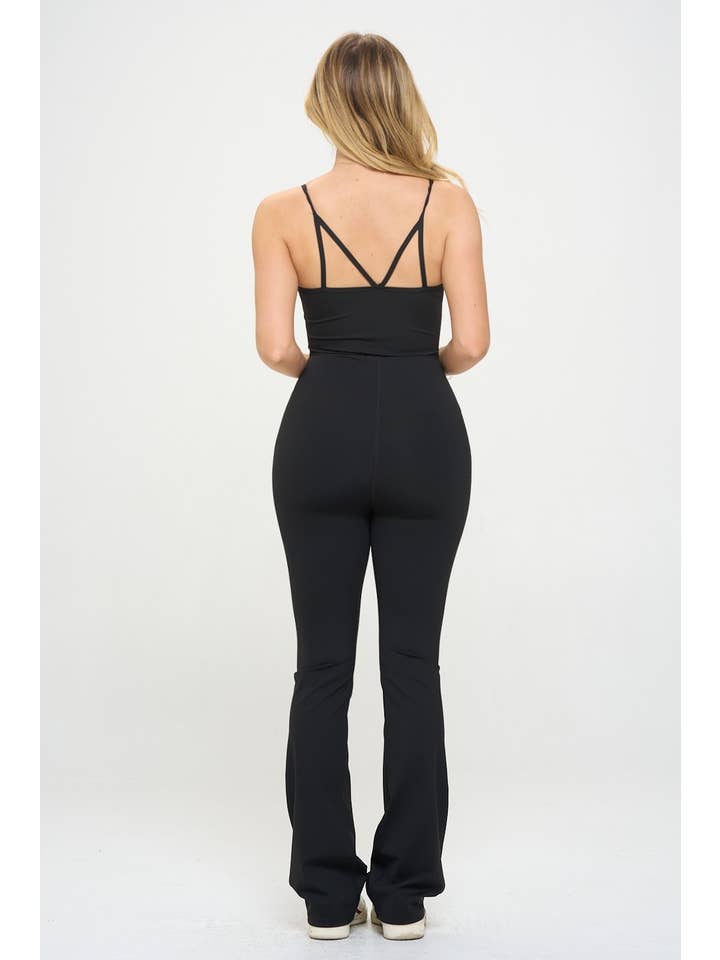 otos active - Wholesale Jumpsuit - Women's - Active Flare Cami Jumpsuit Romper1