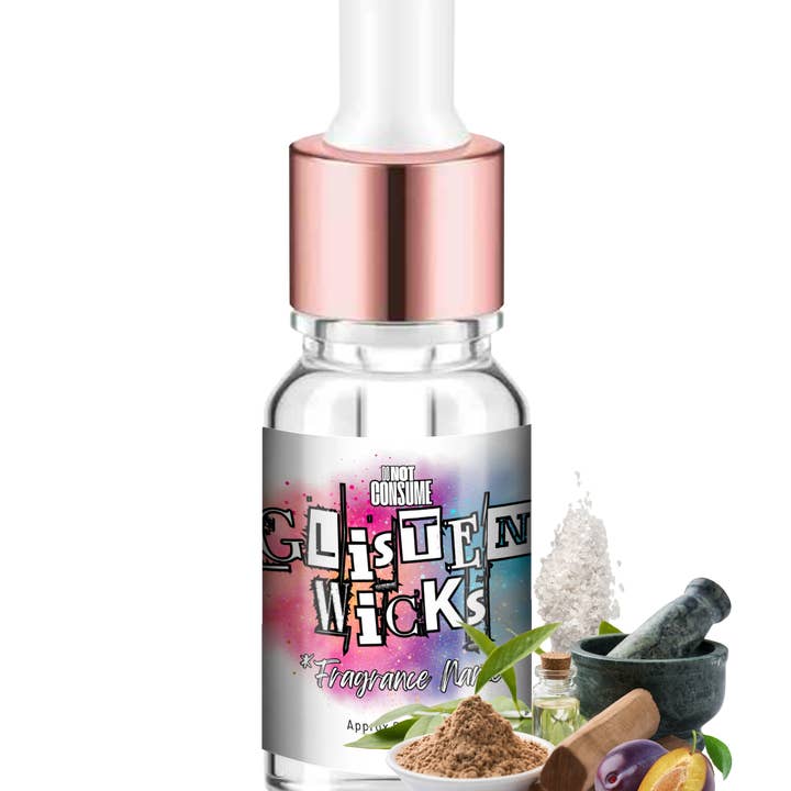 Iconic Body Oil: Petitgrain, Sea Salt, Eucalyptus & Musk Scent by GlitterWicks for wholesale by Glitterwicks