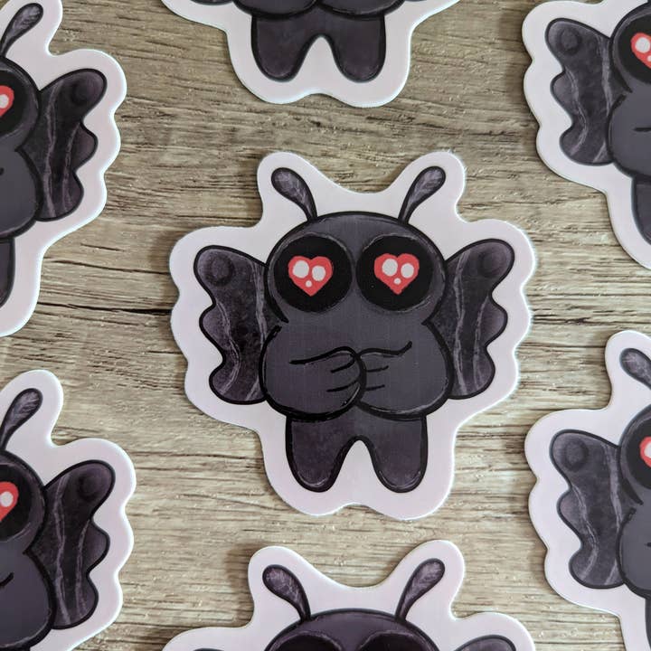 Sadsquatch - Wholesale Sticker - Mothman - Spooky Cute Cryptid Cryptozoology Vinyl Sticker