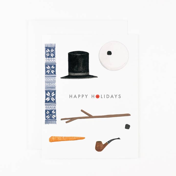 Dear Hancock - Wholesale Season's Greetings Card - Deconstructed Snowman