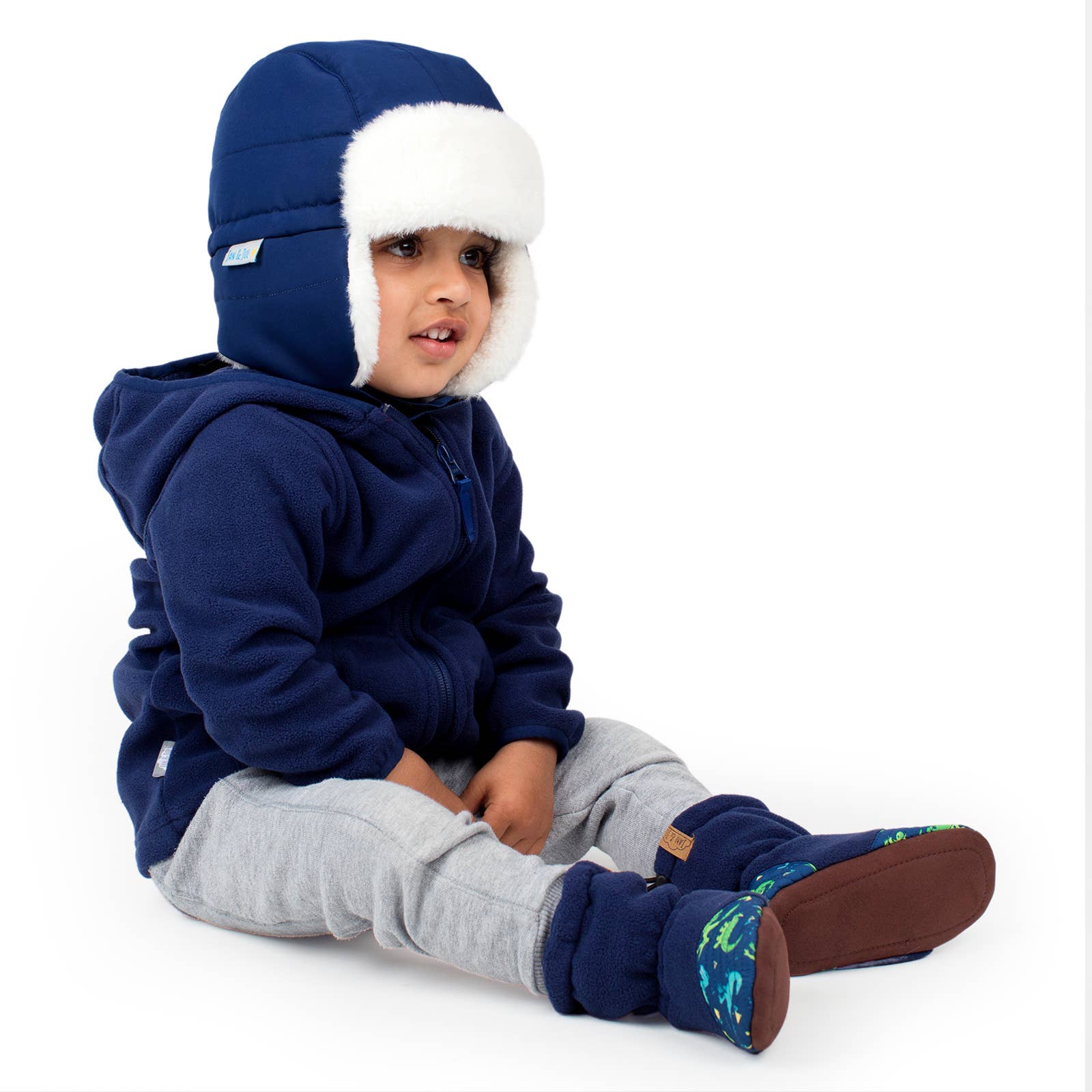 Jan & Jul - Wholesale Trapper/Bomber Hat - Kids - Nebula Blue | Toasty-Dry Trapper Hat9