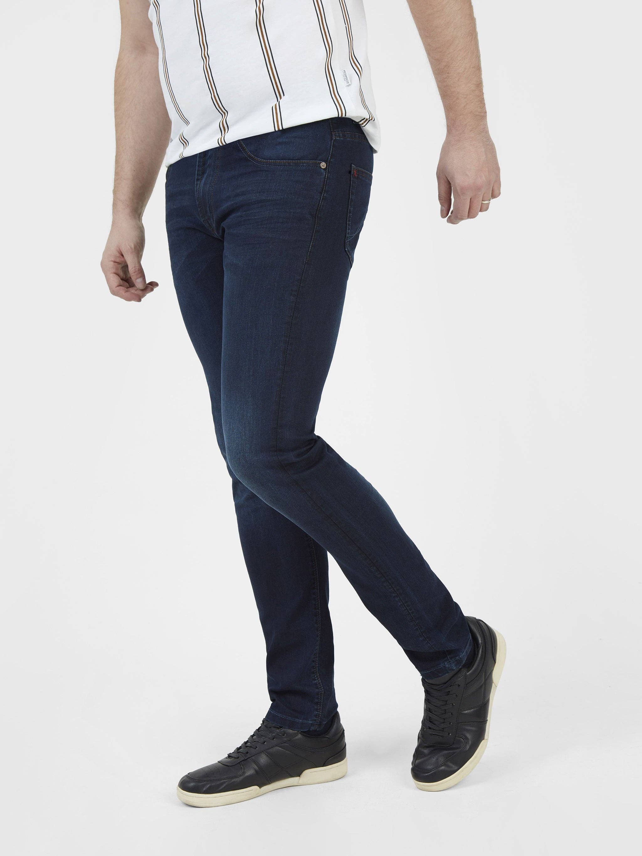 Bleu Noir Jean skinny fit mi-élasticité Lot XX bleu noir en vente sur Faire