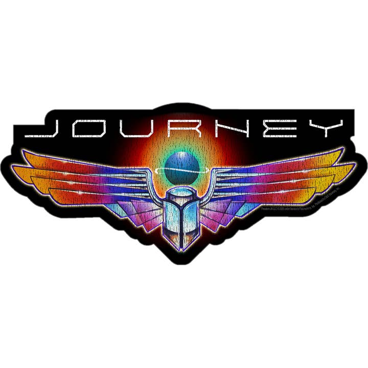 Sticker - Journey - Winged Scarab - 1980s Rock Music Band for wholesale by Square Deal Recordings & Supplies
