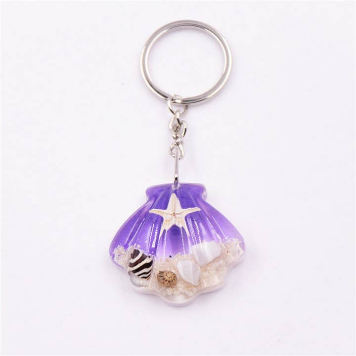 ACCITY - Wholesale Keychain - Women's - NEW SHELL STARFISH KEYCHAIN SOUVENIR PENDANT_CWMM3700