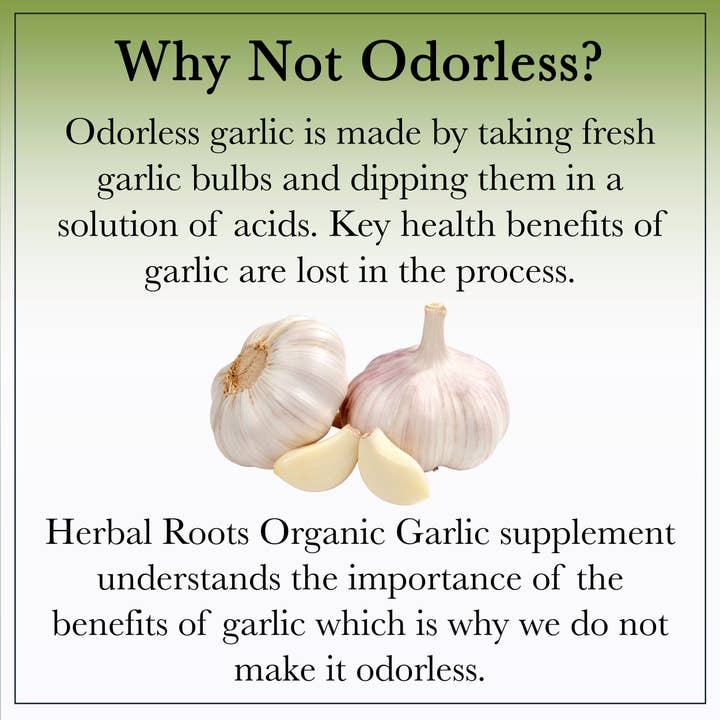 Herbal Roots - Wholesale Oral Supplement/Vitamin - Herbal Roots Organic Whole Bulb Garlic Capsules6