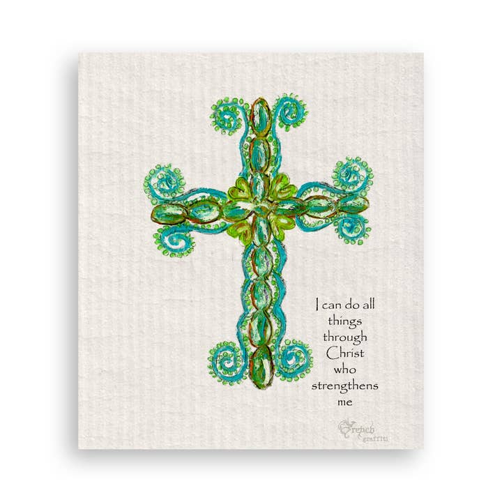 French Graffiti - Vendita all'ingrosso Strofinacci - Croce verde16