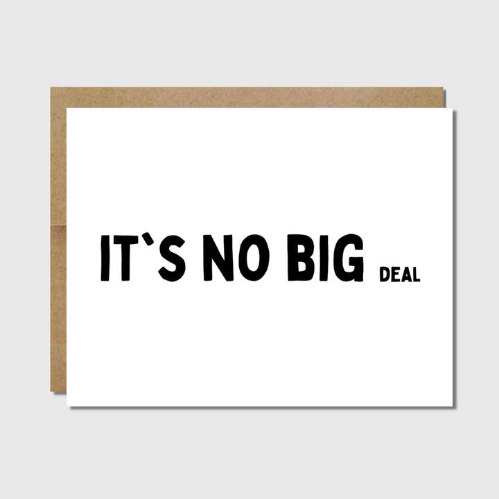 Cartão de desculpas alegre | Não é grande coisa por atacado de Raisin Spirits
