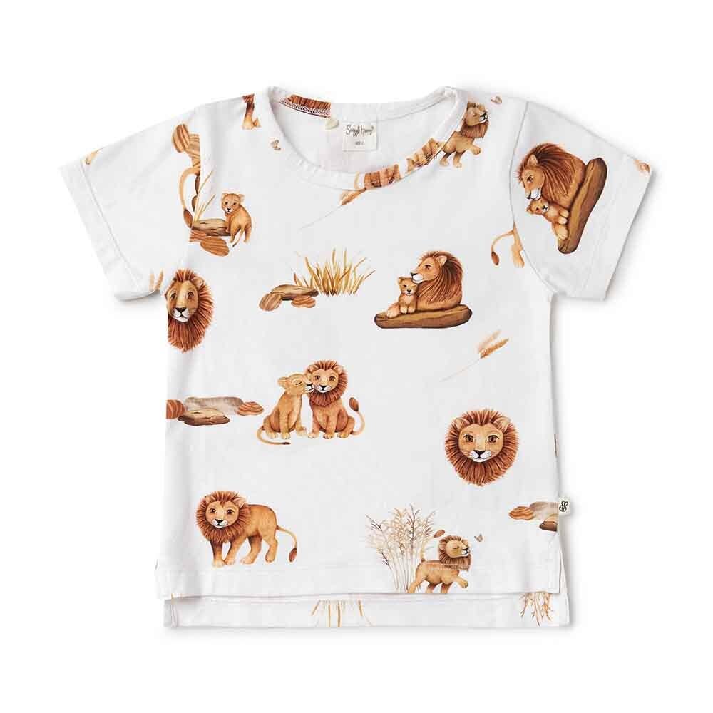 Snuggle Hunny - Venta al por mayor Camiseta - Niños - Camiseta Lion Organic1