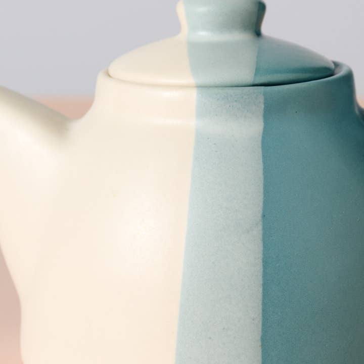 Ten Thousand Villages - Wholesale Tea Pot - Pheeka Striped Teapot