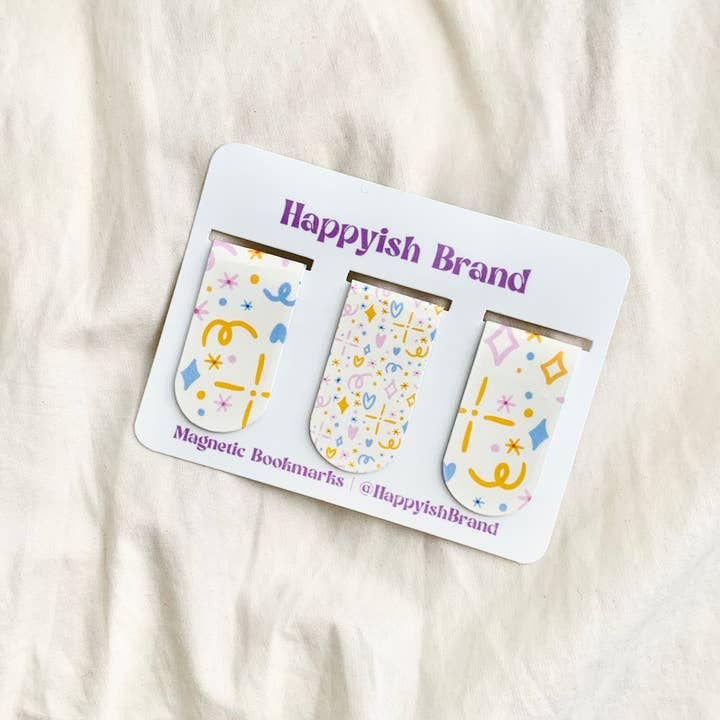 Happyish Brand - Wholesale Bookmark - Cute Magnetic Bookmarks - Trendy Book & Planner Accessories