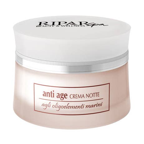 Anti-age night cream with marine trace elements for wholesale by Ripar Cosmetics