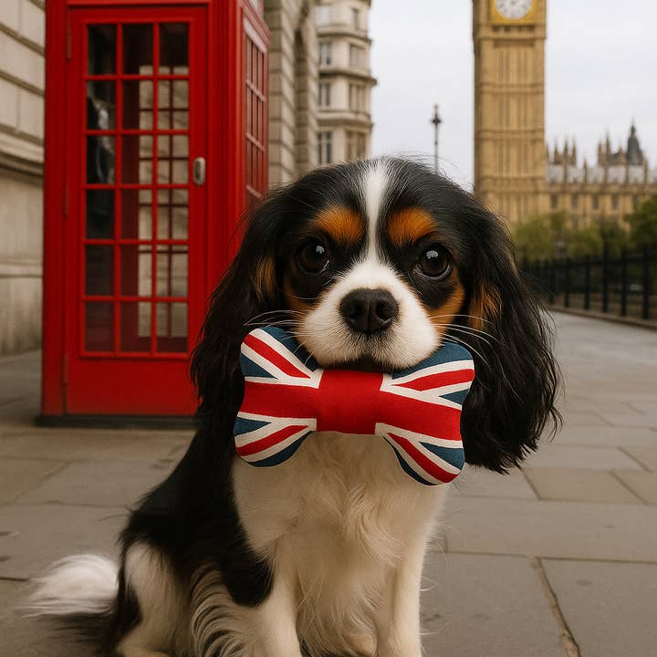 PetLondon – wholesale Pet plush toy – Dog – Union Jack Dog Bone Plush Toy UK London size Mini5