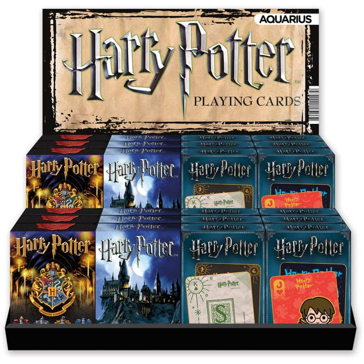 Harry Potter – Assorted Playing Cards Display (24 Packs) for wholesale by Mimi Imports - Harry Potter
