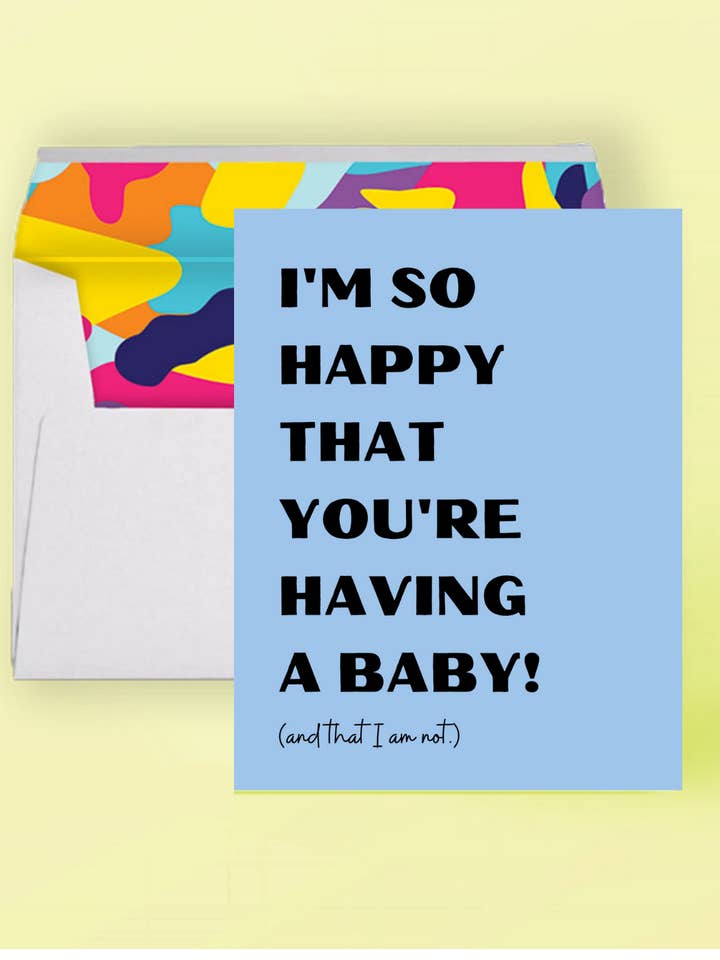 I'm so happy that you're having a baby! for wholesale by Friends Do This