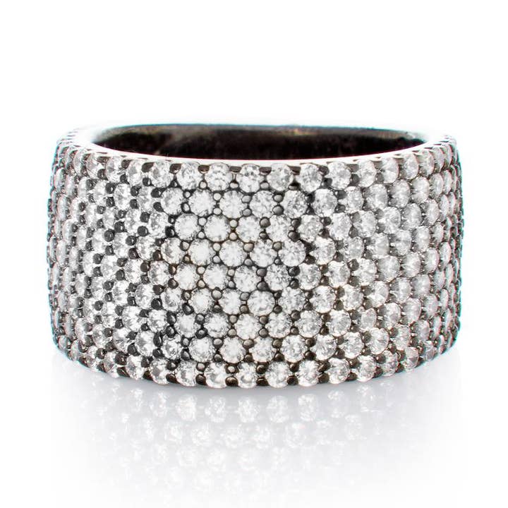 WIDE BAND, BR STERLING SILVER for wholesale by JEN HANSEN