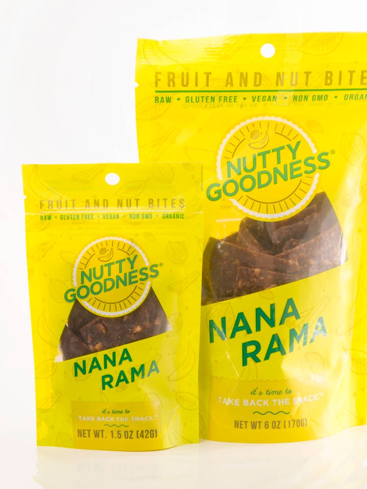 1.5 oz Nana Rama healthy fruit and nut snack for wholesale by Nutty Goodness