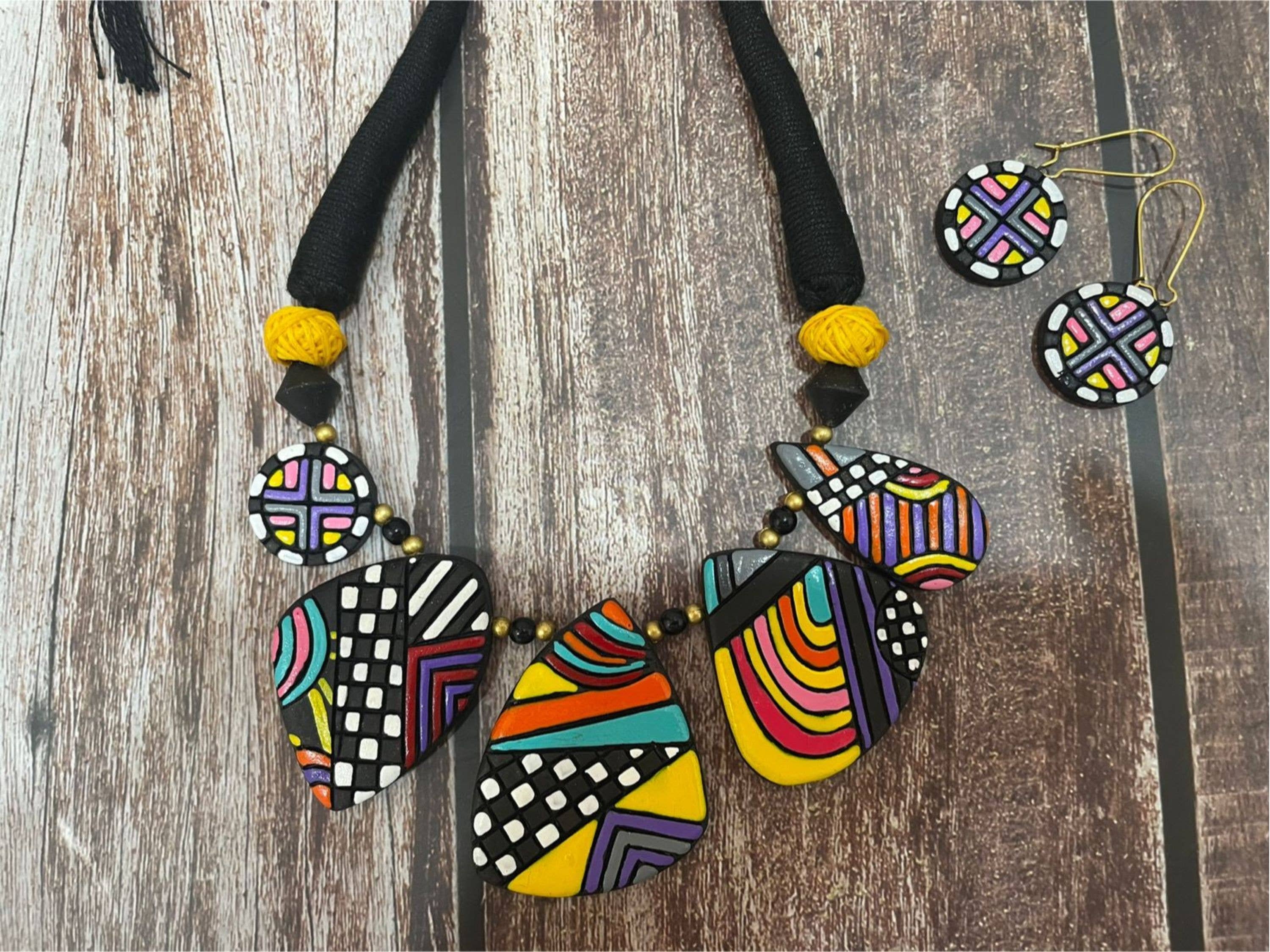 Cordelia Kraft - Wholesale Jewelry Set - Celestial Geometric Set | Clay Jewelry | Colorful Jewelry6