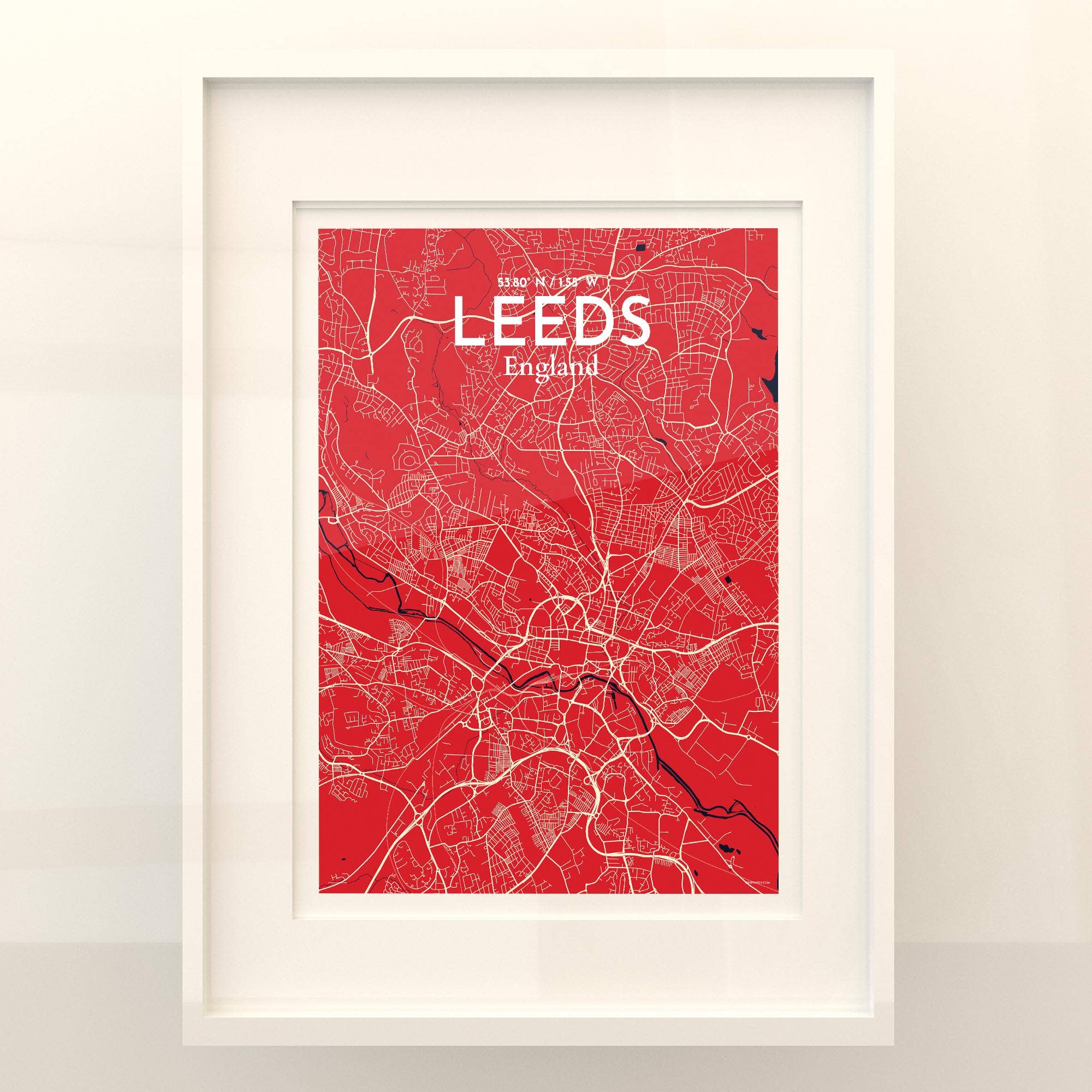 OurPoster.com – wholesale Poster – Leeds karta affisch130